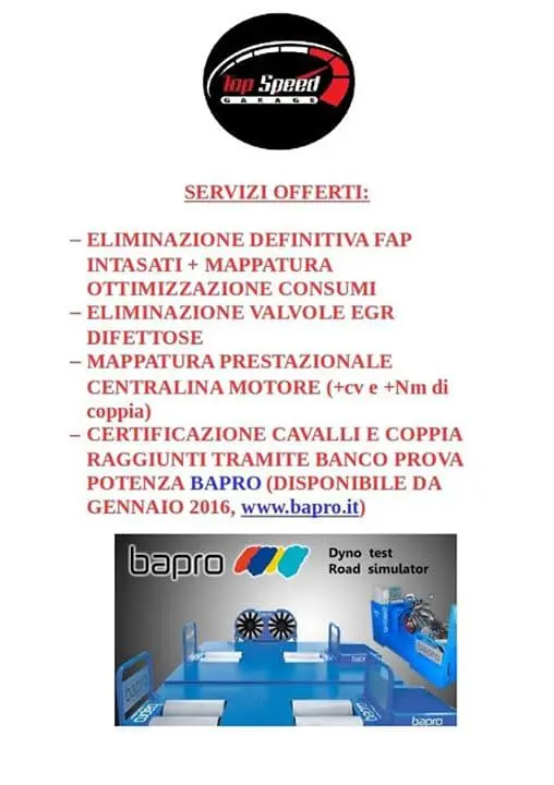 Top Speed Garage with Giacomo Uncino Mazzoni and 2 others in Ferrara.