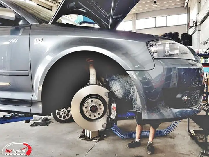 Manutenzione ordinaria (dischi e pastiglie Brembo) per questa splendida Audi S3
…