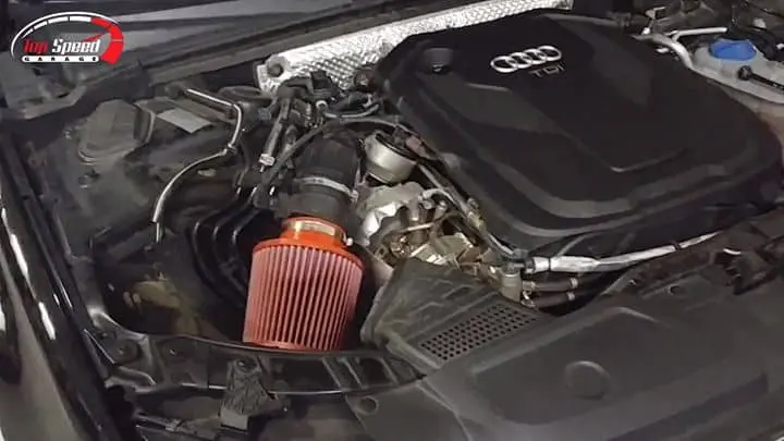 Aspirazione artigianale con  #filtro biconico su questa splendida  #Audi  #A4 2….