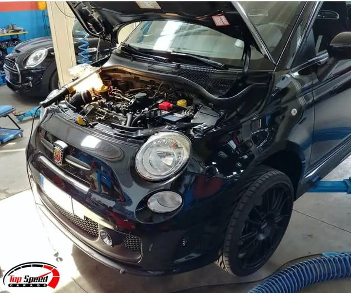 Messa a punto su questa 500  #Abarth con:

– mappatura centralina (+25cv e +35nm…